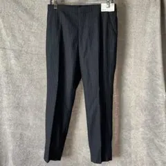 新品　UNIQLO　ユニクロ　ツイードアンクルパンツ(ストライプ)　XL