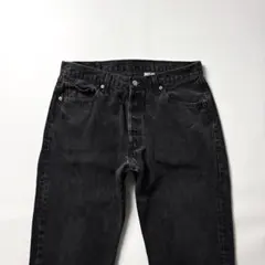 リーバイス 501 ブラックデニム W36 L32 後染め サルファブラック