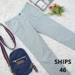 ✨美品✨【SHIPS】スリムフィット パンツ(M相当)チェック/ストレッチ素材混