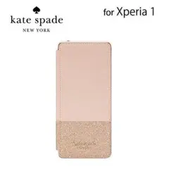 【新品】Xperia 1用　kate spade ブックタイプケース