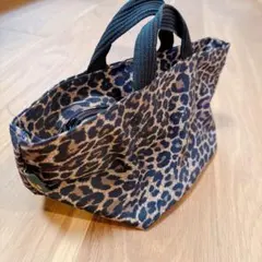 美品 エルベシャプリエ ナイロン トートバッグ パンサーブルー 舟型