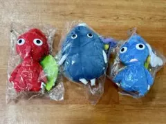 新品　ピクミン　ぬいぐるみ　セット　赤　青　岩　まとめ売り　任天堂　山英