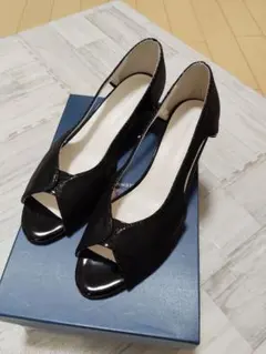 卑弥呼スニーカーパンプス 黒ストーンバンド 25cm - メルカリ