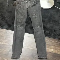 AZUL by MOUSSY ブラックデニムパンツ XS