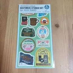 トラベラーズノート カスタマイズシール 2026年ダイアリー用