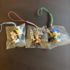 ワンピース ミニフィギュア ストラップ 3種セット