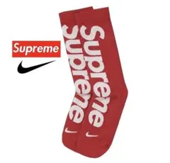 新品 Supreme Nike Crew Socks ソックス 靴下 1足 赤