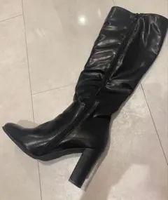 GRL スクエアトゥロングブーツ