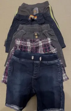 夏服　ボトムス　ハーフパンツ5点セット　90cm 男の子　未使用品あり