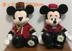 【特大】ミラコスタ限定 ミッキー ミニー ぬいぐるみ2種セット