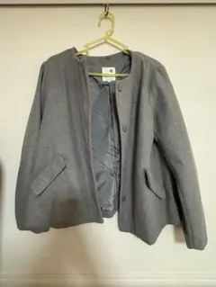 earth music&ecology ハーフコート ショートコート グレー