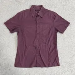 くすみパープル 半袖シャツ ユニセックス 海外ファッション こなれ感 カジュアル
