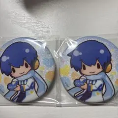 セガラッキーくじ ピアプロキャラクターズふわぷちE賞 缶バッジ KAITO　2個