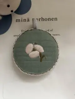 ミナペルホネン✿ハンドメイドマカロンメジャー150㎝✿kuutio blue片面