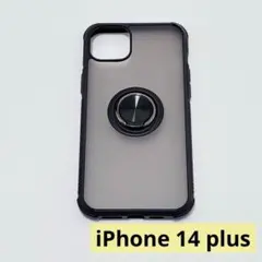✨新品未使用✨ iPhone 14 plus ケース リング ブラック 黒