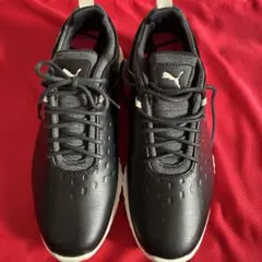 【美品】プーマ PUMAゴルフシューズ IGNITE サイズ28.5cmメンズ黒 プーマ（PUMA）（メンズ）ゴルフシューズ 3E イグナイト アーティ
