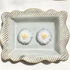 ⚠️先にコメントお願いします⚠️ビーズ刺繍のピアス　イヤリング