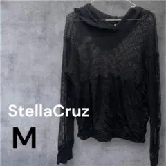 y2k✨️StellaCruz メッシュパーカー 【M】ブラック