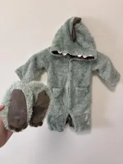 petit main恐竜 モンスター ロンパース カバーオール 着ぐるみ