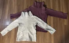 ユニクロ　タートルネック　2枚まとめ売り　120