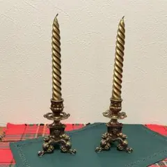 ☆USED☆真鍮キャンドルスタンドセット