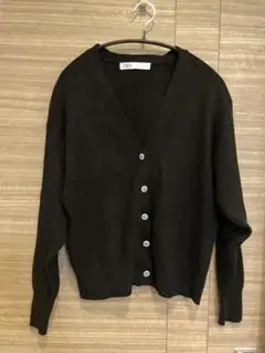 ZARA Vネック ビジューカーディガン