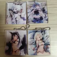 メメントモリ　A.A、ケルベロス、水着モーザ、水着サブリナ　アクリルキーホルダー