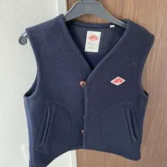 ダントン  ウールモッサベスト　ネイビー