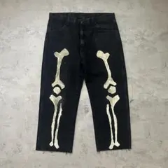 mnml ボーン スケルトンデニムパンツ 30 DAB着用 yoko swag - メルカリ