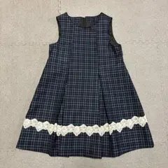 チェック柄子供用ワンピース　120cm