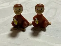 おさるのジョージ フィギュア 2個セット バスボム マスコット
