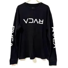 ✨綿100%✨ RVCA S ロングTシャツ ロゴ 黒 サーフ ストリート 万能のサムネイル