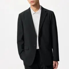 【未使用級】ユニクロ　感動ジャケット　ブラック　M　人気　定番　洗える　軽量