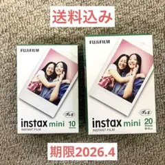 FUJIFILM instax mini チェキフィルム 30枚【匿名】