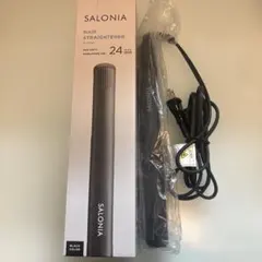 SALONIA ヘアストレートナー ブラック 24mm