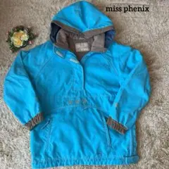 【phenix】スキースノボウェア （160㎝）水色 厚手 防寒 花柄