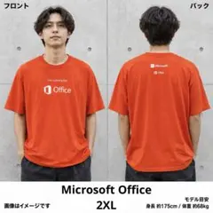 Microsoft Office マイクロオフィス 企業Tシャツ2XLオレンジ