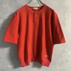 80s-90s HANG TEN パイル地 ヘンリーネック 半袖スウェットのサムネイル