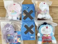 日本限定 100%ドラえもん &フレンズ展 キーチェーン5体セット 新品