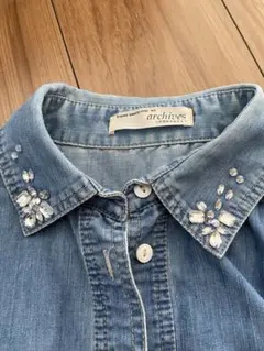 デニムジャケット　羽織り　デニムトップス　アルシーブ