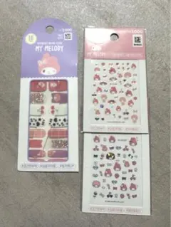 【韓国ダイソー】マイメロネイルシール3枚セット