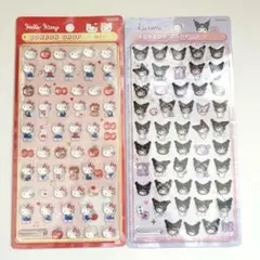 【正規品】ボンボンドロップシール ミニ キティ　クロミ　2枚 セット