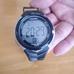ENDURO デジタル腕時計 10BAR 防水 ブラック　説明書付き