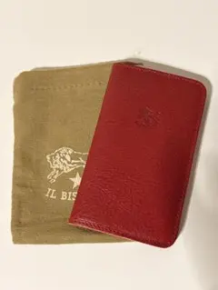 【新品未使用】IL BISONTE レザーノートカバー　メモ帳　赤