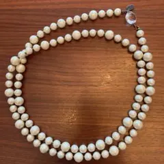 コットンパール　ロングネックレス