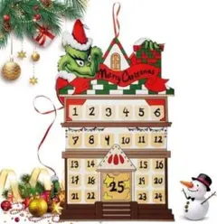 クリスマス アドベントカレンダー 25日間 クリスマスツリー 壁掛け
