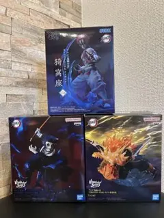 鬼滅の刃 我妻善逸/獪岳/猗窩座 フィギュア3体セットまとめ売り