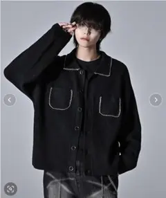 ADRER　ふわもちチェーンニットカーディガンジャケットのサムネイル