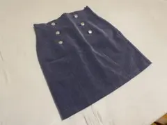 Earth スカート 前面飾りボタン アース