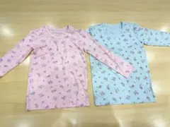 発熱素材　ストレッチ　キッズ　インナー　130cm 2枚セット